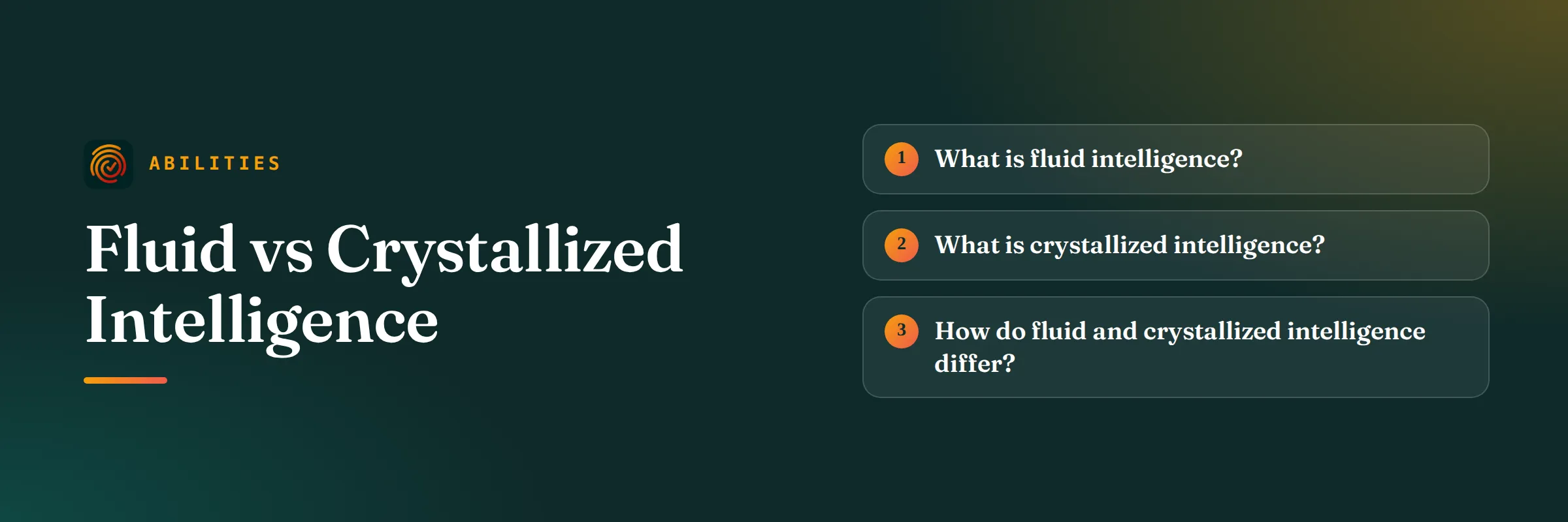 Fluid vs Crystallized Intelligence: featured image